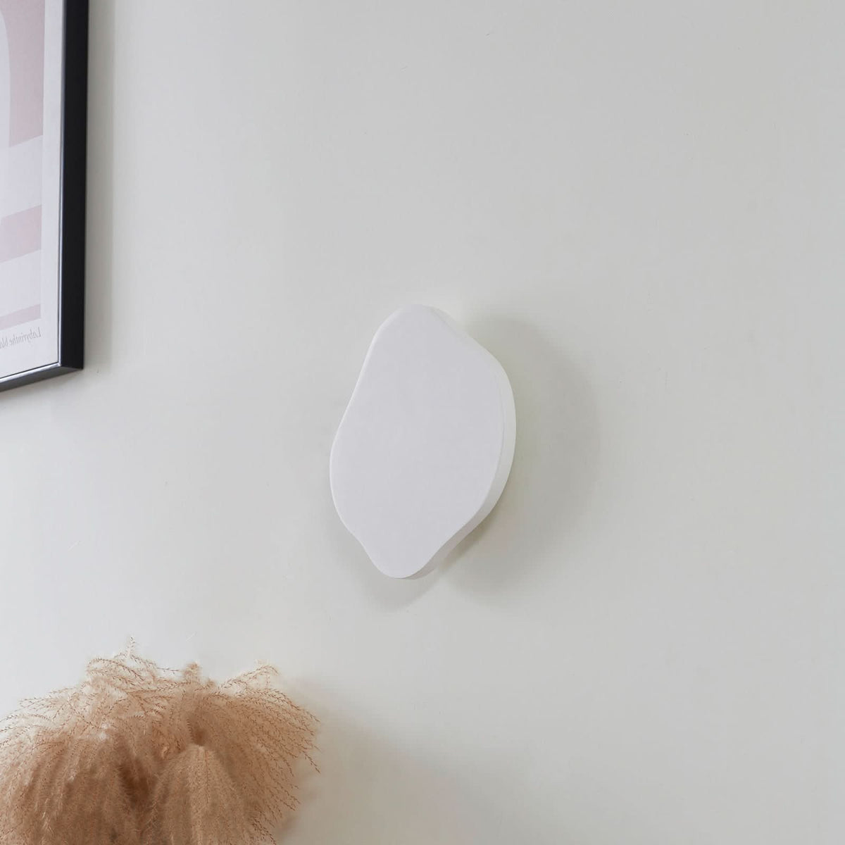 Applique murale LED Nielson en plâtre, blanc, hauteur 30 cm