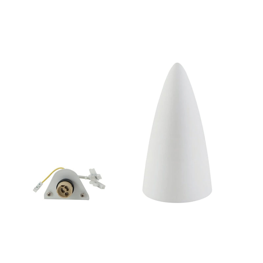 Applique murale Pascali en plâtre, blanc, hauteur 24 cm