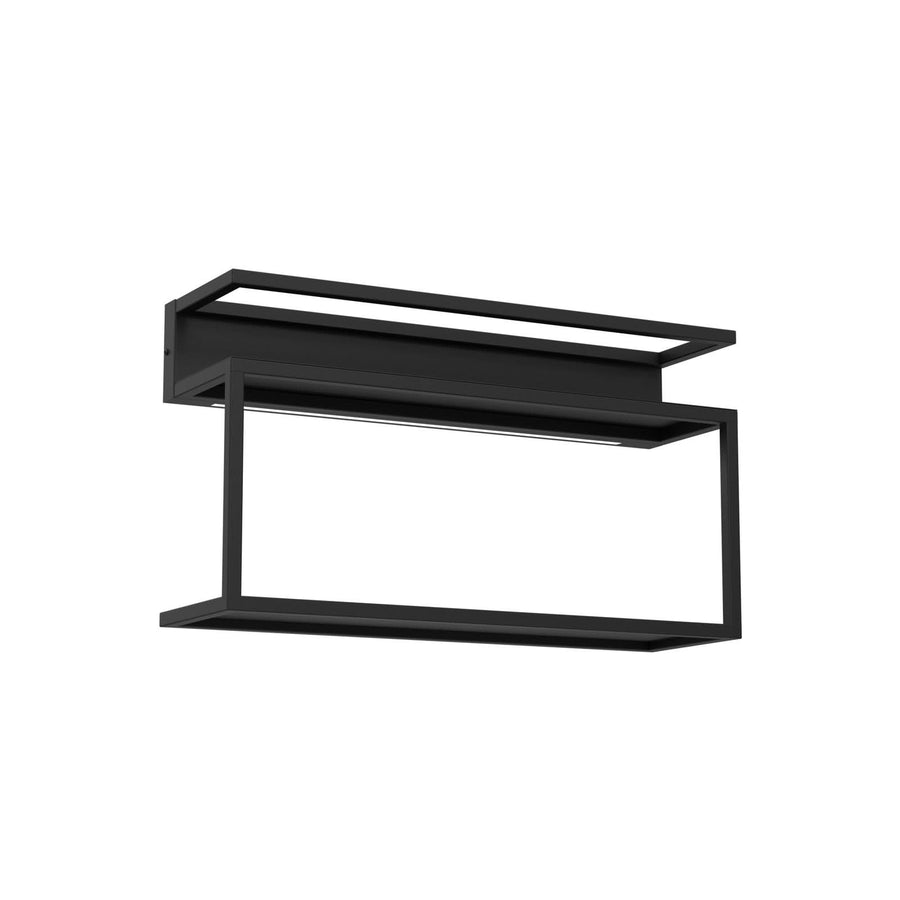 Applique murale LED Shelf en acier, noir, hauteur 33,5 cm