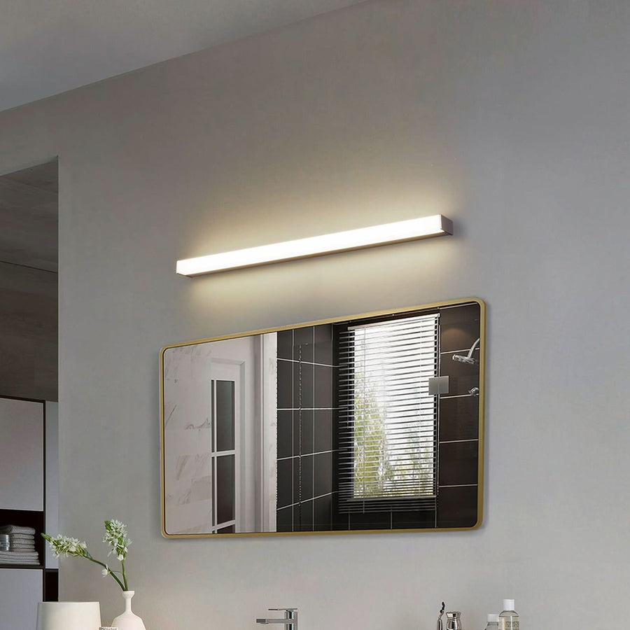 Applique murale LED en aluminium, blanc, hauteur 4 cm, IP44