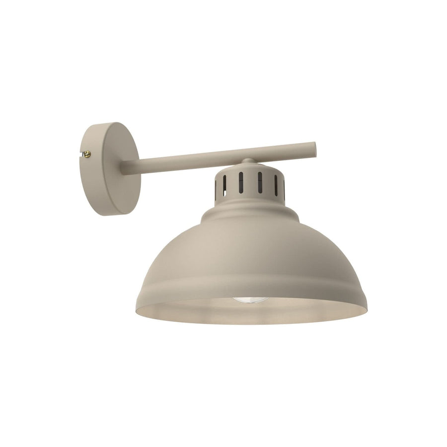 Applique murale Sven en acier, beige, hauteur 20 cm