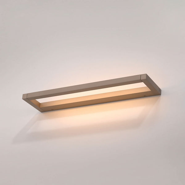 Applique murale LED Puro en aluminium, bronze, hauteur 2 cm, 3000 K, 17 W