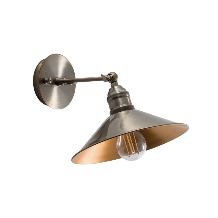 Applique murale Berceste N-664 en métal, doré patiné, hauteur 19 cm