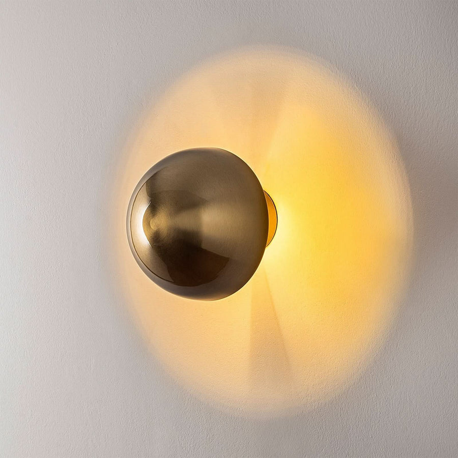 Applique murale Fungal 13361 en métal, doré, Ø 16 cm