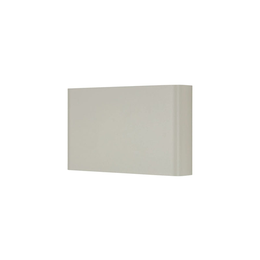 Applique murale Haga en acier, gris clair, hauteur 15 cm