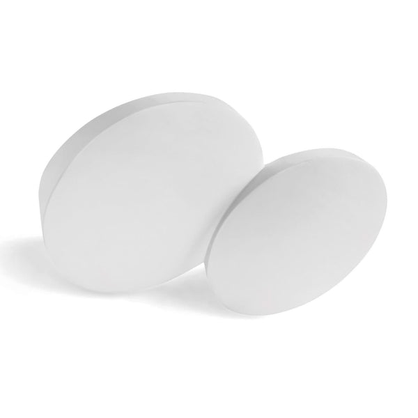 Applique murale Patra en plâtre, blanc, 2 lumières, hauteur 17,5 cm