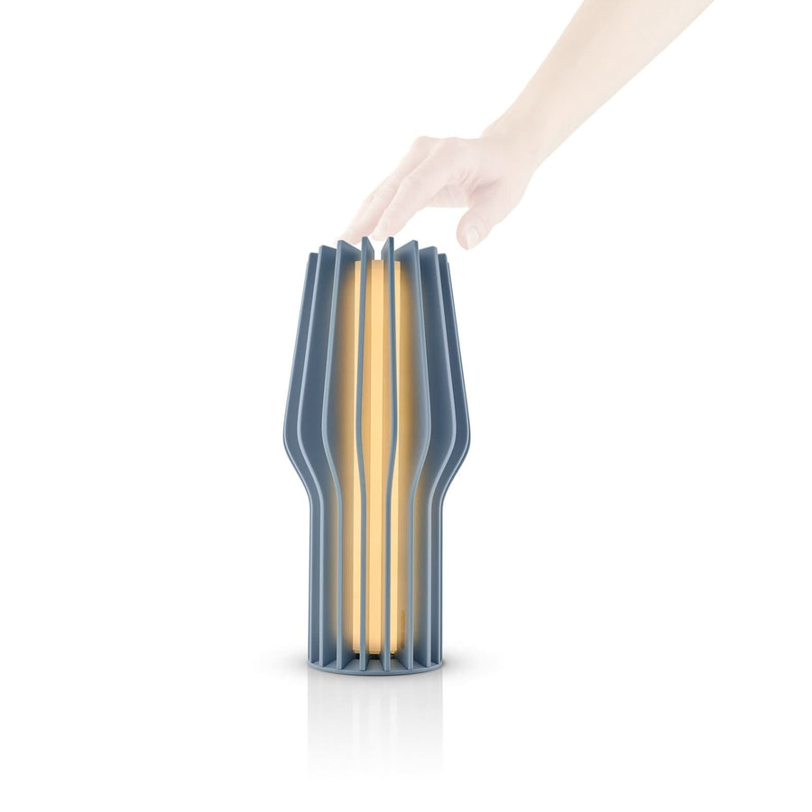 Lampe à poser d'extérieur LED rechargeable Radiant, bleu, Ø 11 cm, IP44
