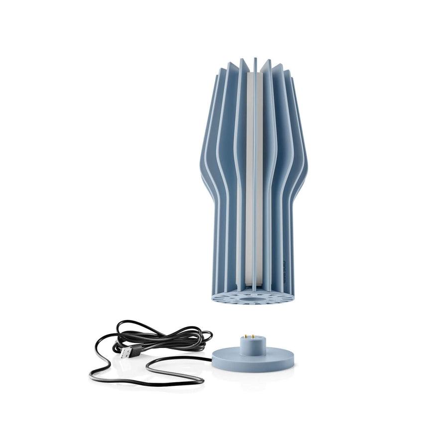 Lampe à poser d'extérieur LED rechargeable Radiant, bleu, Ø 11 cm, IP44
