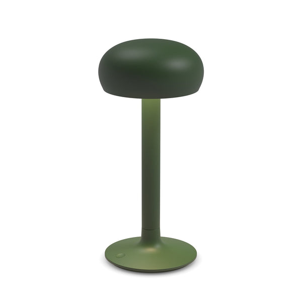 Lampe à poser d'extérieur LED rechargeable Emendo en aluminium, vert, Ø 13 cm, IP44