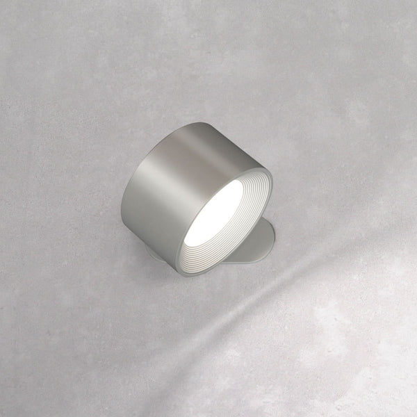 Applique murale LED rechargeable Magnetics, argenté, hauteur 4,5 cm