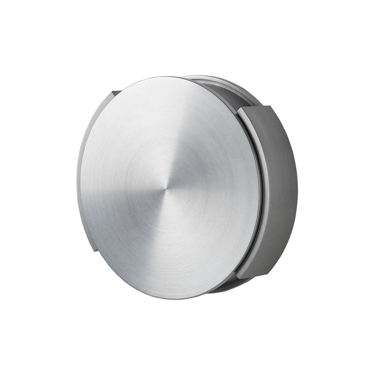 Applique murale Rotate en métal, aluminium brossé, 2 lumières, Ø 15 cm