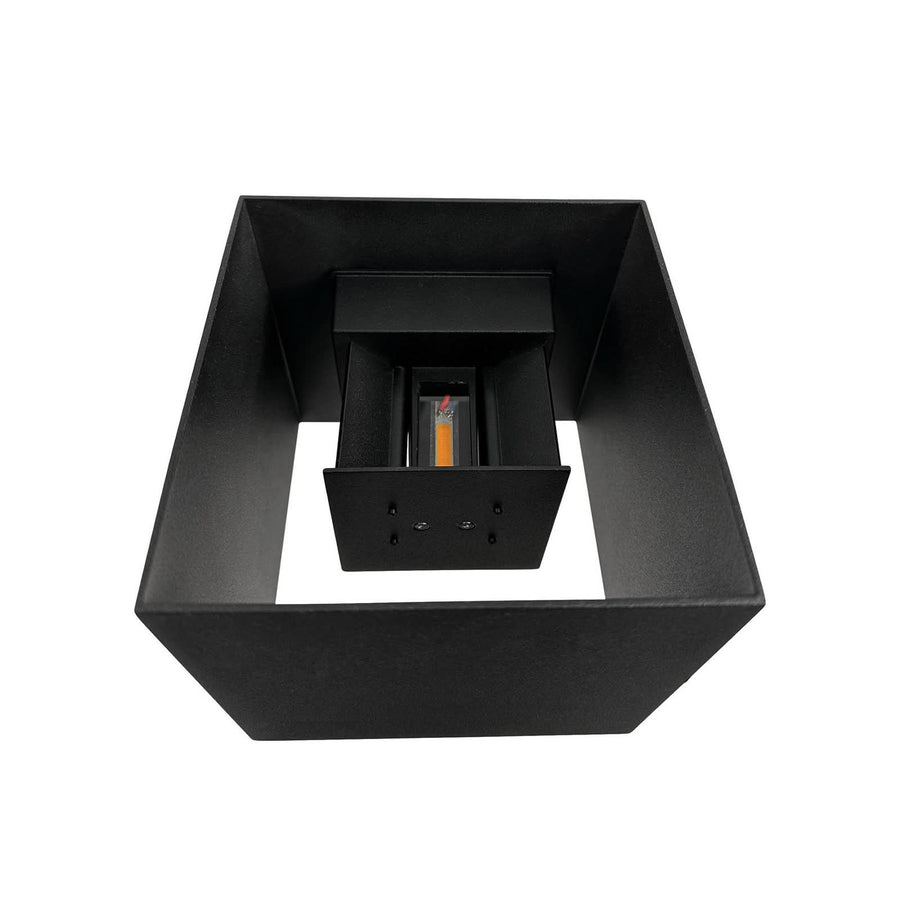 Applique d'extérieur LED Venus en aluminium, noir, 2 lumières, hauteur 15 cm, IP54
