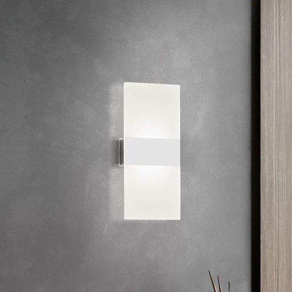 Applique murale LED rechargeable Magnetics en métal, blanc, hauteur 22,5 cm