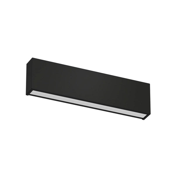 Applique murale LED Box W2 Bi-Emission en métal, noir, hauteur 8,6 cm, 2700 K, 18 W