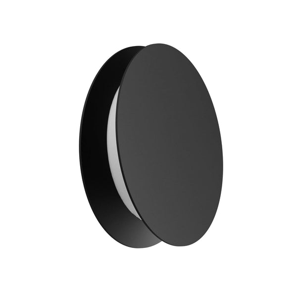 Applique murale LED Yo-Yo en aluminium, noir, Ø 24,8 cm