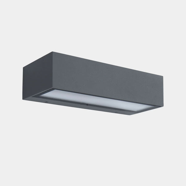 Applique d'extérieur LED Nemesis en aluminium, gris, hauteur 4,5 cm, IP65