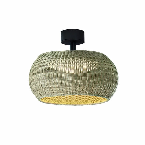 Plafonnier d'extérieur LED Perris en aluminium, crème, Ø 47 cm, IP54