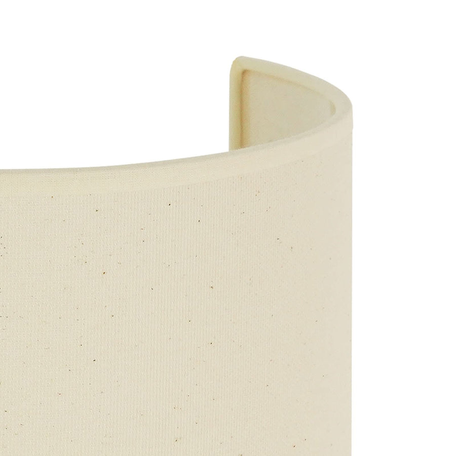 Applique murale Celine en tissu, beige structuré, hauteur 24 cm