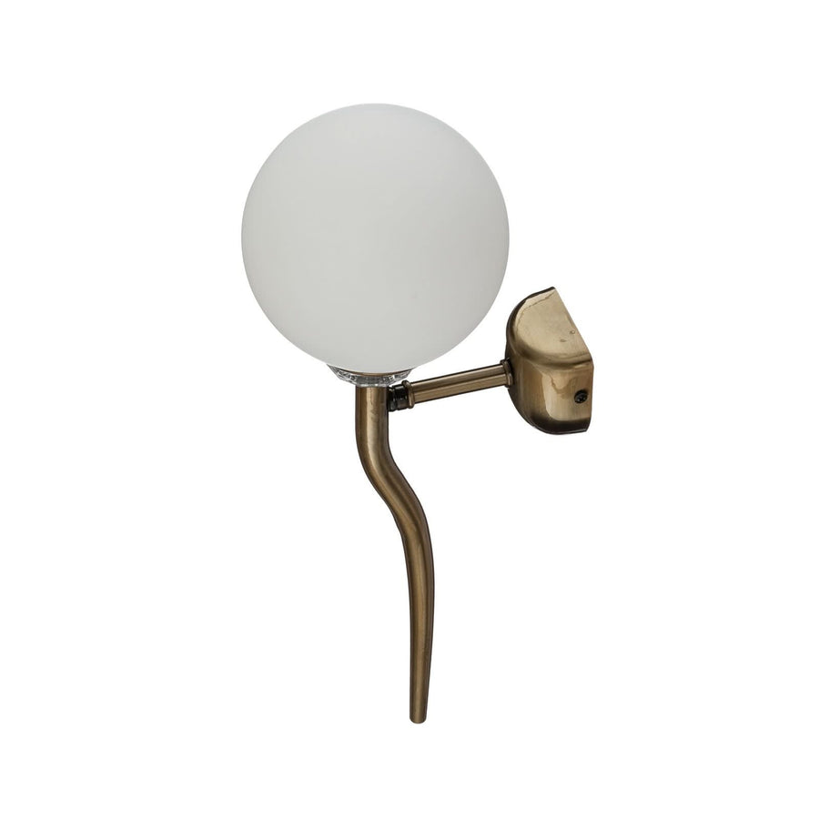 Applique murale Glory en métal, laiton brossé, Ø 13 cm