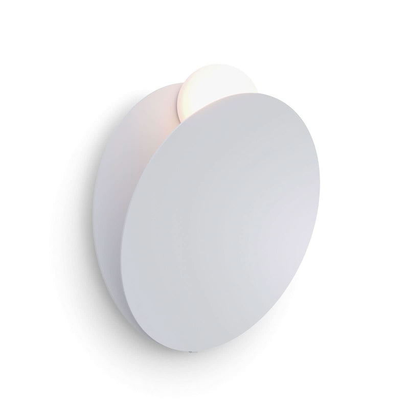 Applique murale LED Akoya en verre, blanc, Ø 30 cm