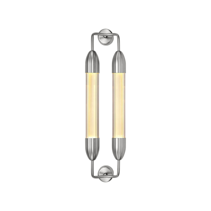 Applique murale Lemon Squeeze en verre, blanc, 2 lumières, 15 W, longueur 77 cm