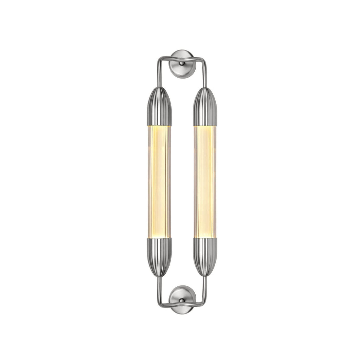 Applique murale Lemon Squeeze en verre, blanc, 2 lumières, 15 W, longueur 77 cm