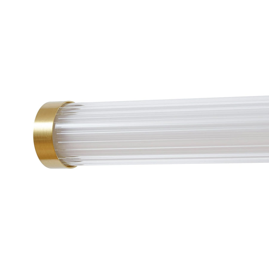 Applique murale LED Melisa en verre, doré, hauteur 9,4 cm, IP44