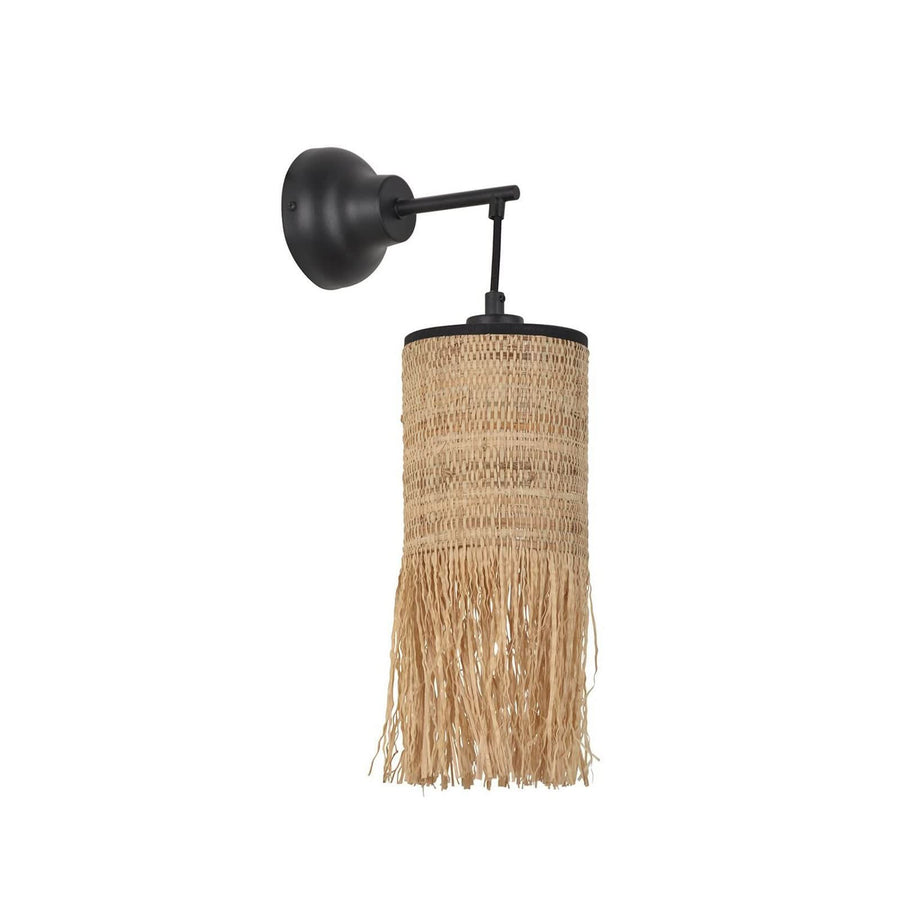 Applique murale Formentera en métal, beige, hauteur 47 cm