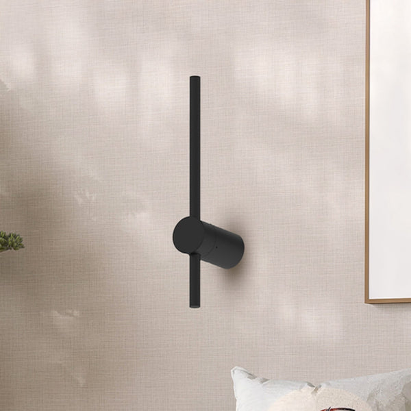 Applique murale LED Swing en métal, noir, hauteur 30 cm
