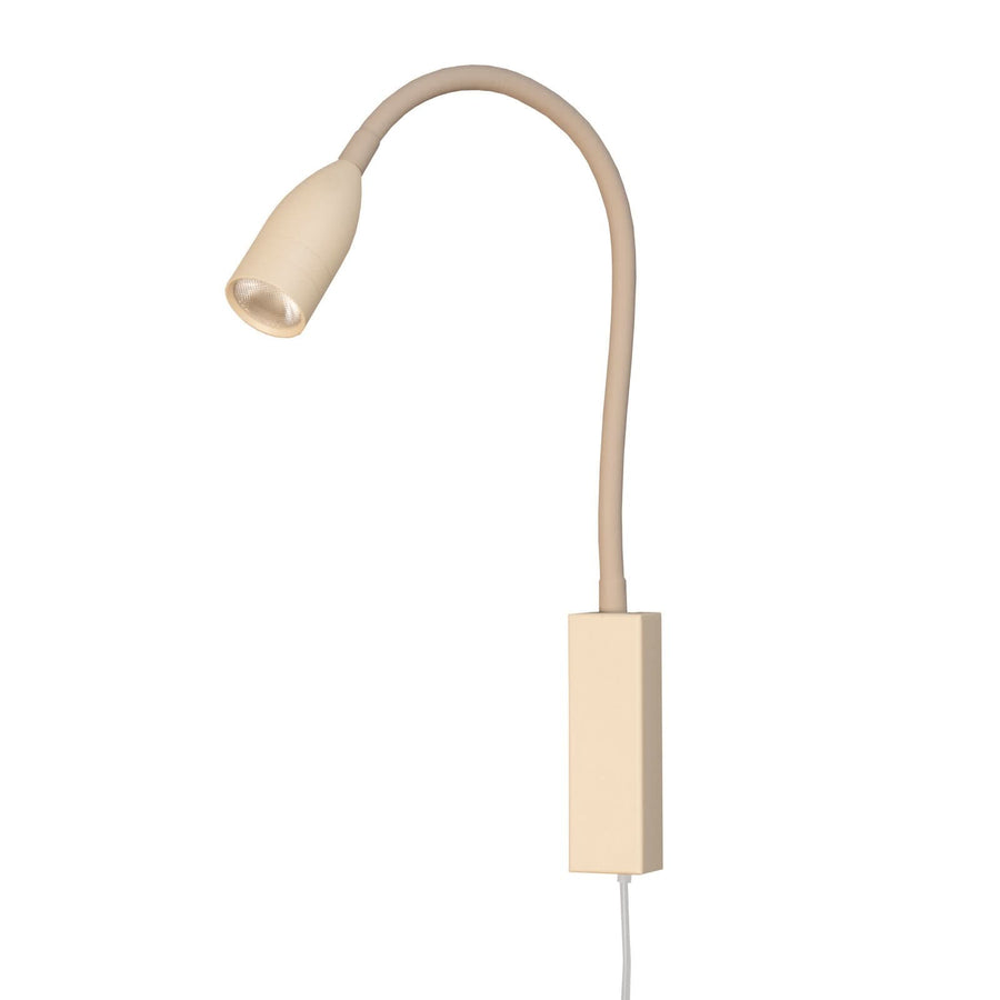 Applique murale LED Sten en métal, sable, hauteur 61 cm