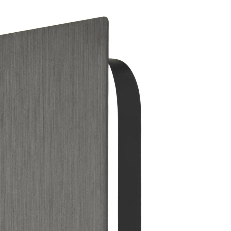 Applique murale LED Delin en métal, gris et doré, hauteur 55 cm
