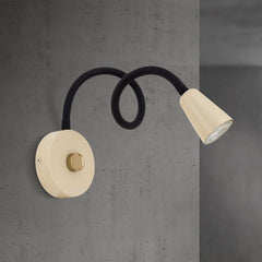 Applique murale Dotty en acier, beige