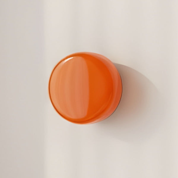 Applique murale BonBon en verre, orange, Ø 16 cm