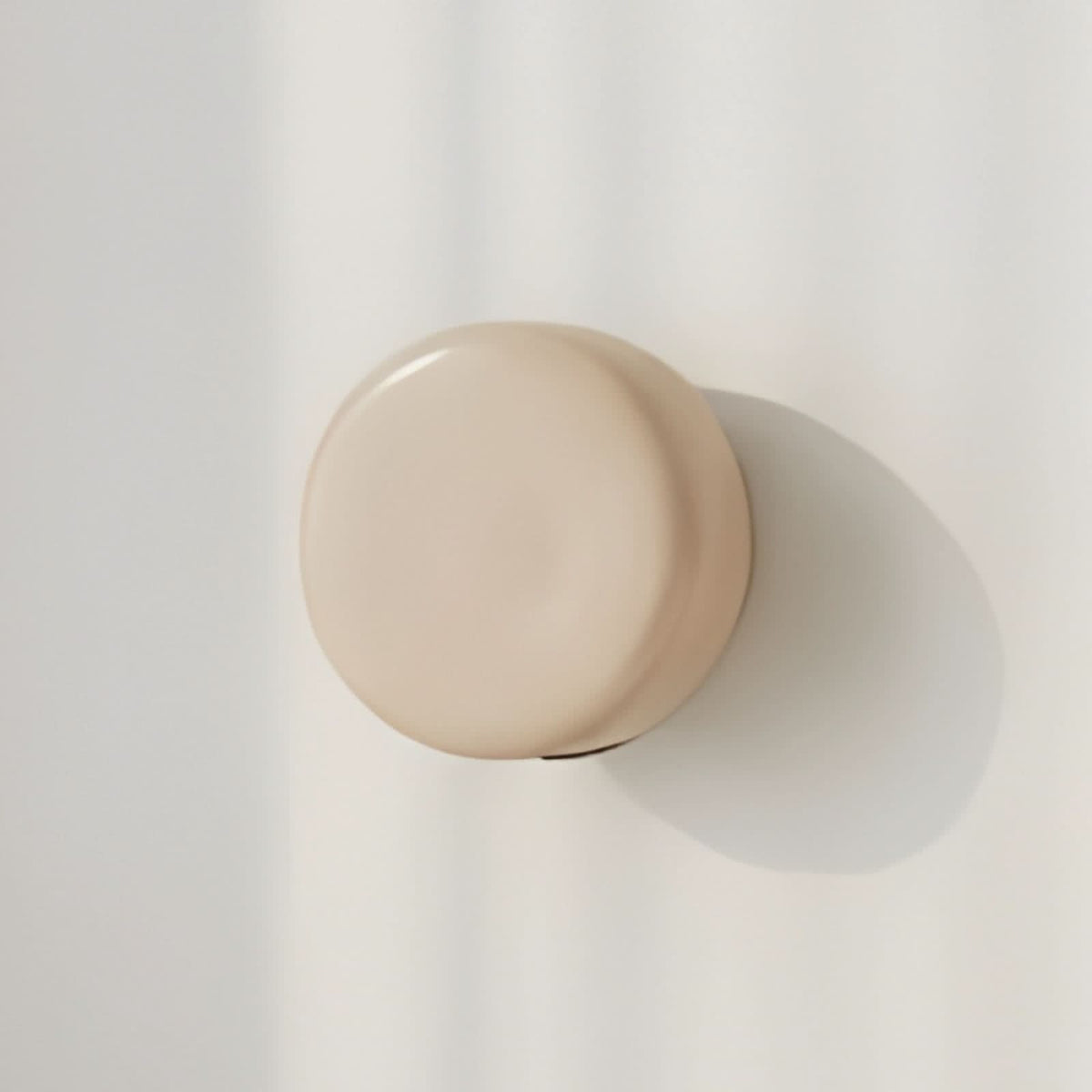 Applique murale BonBon en verre, beige, Ø 16 cm
