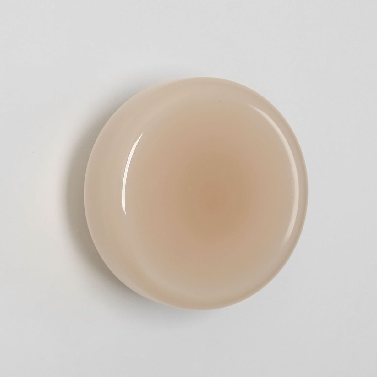 Applique murale BonBon en verre, beige, Ø 16 cm
