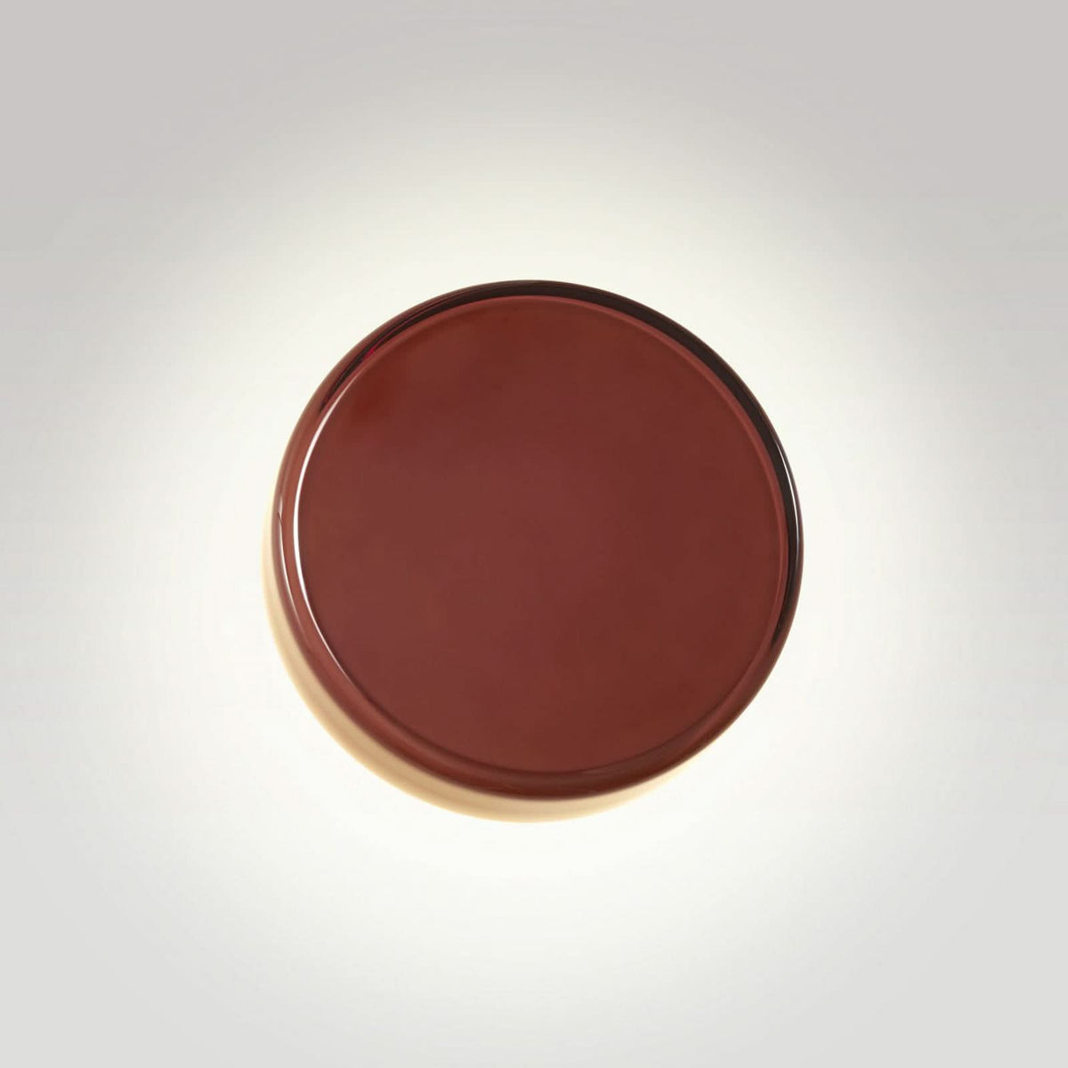 Applique murale LED Caramel en verre, marron et noir, Ø 22 cm