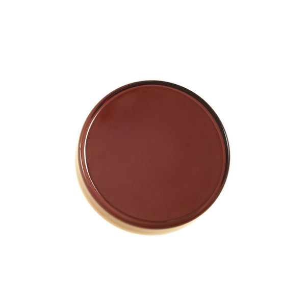 Applique murale LED Caramel en verre, marron et noir, Ø 22 cm