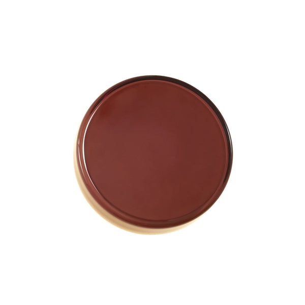 Applique murale LED Caramel en verre, marron et noir, Ø 28 cm