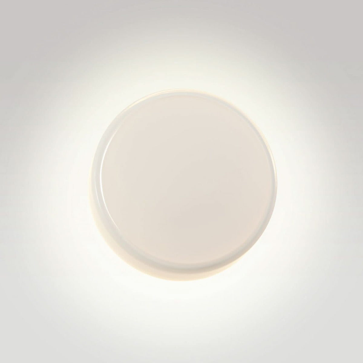 Applique murale LED Caramel en verre, blanc et noir, Ø 38 cm