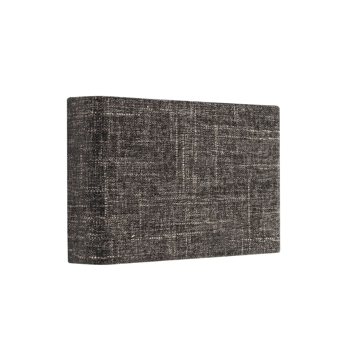 Applique murale Amarela B en tissu, noir, 2 lumières, hauteur 15 cm