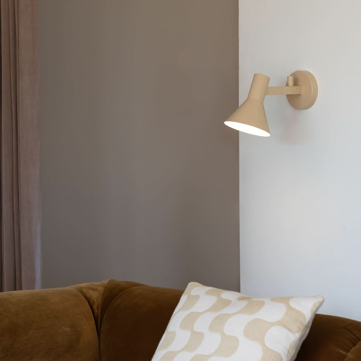 Applique murale Stavanger en métal, beige, Ø 14,5 cm