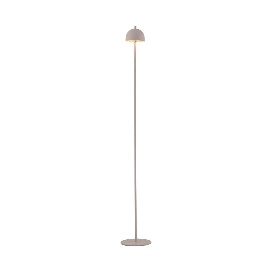 Lampadaire d'extérieur LED rechargeable Bellis en métal, sable, Ø 13 cm, IP54