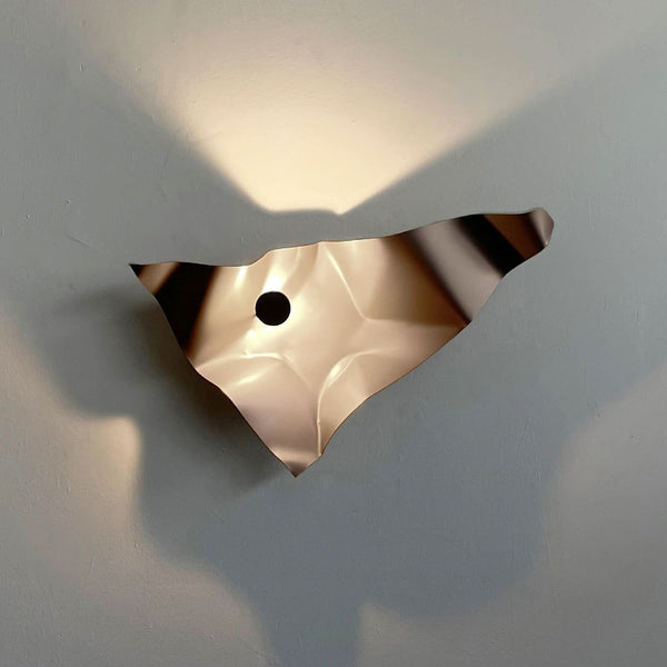 Applique murale LED Zona en acier, crème, hauteur 41 cm