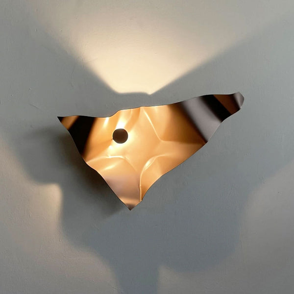 Applique murale LED Zona en acier, vieux rose, hauteur 41 cm