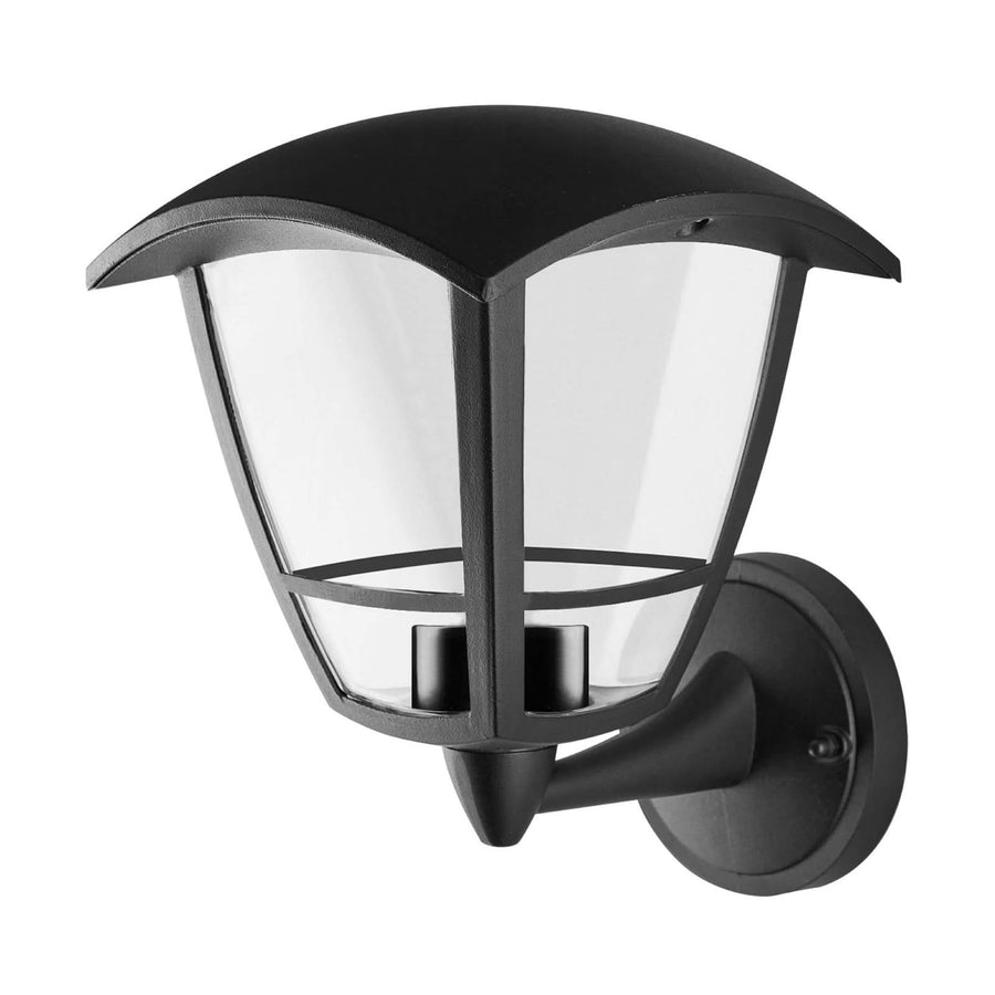 Applique d'extérieur Antique en aluminium, noir, hauteur 20 cm, IP44, 40 W, largeur 17 cm
