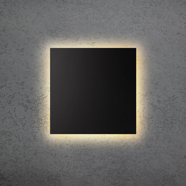 Applique murale LED Blade Q en aluminium, noir, hauteur 34 cm