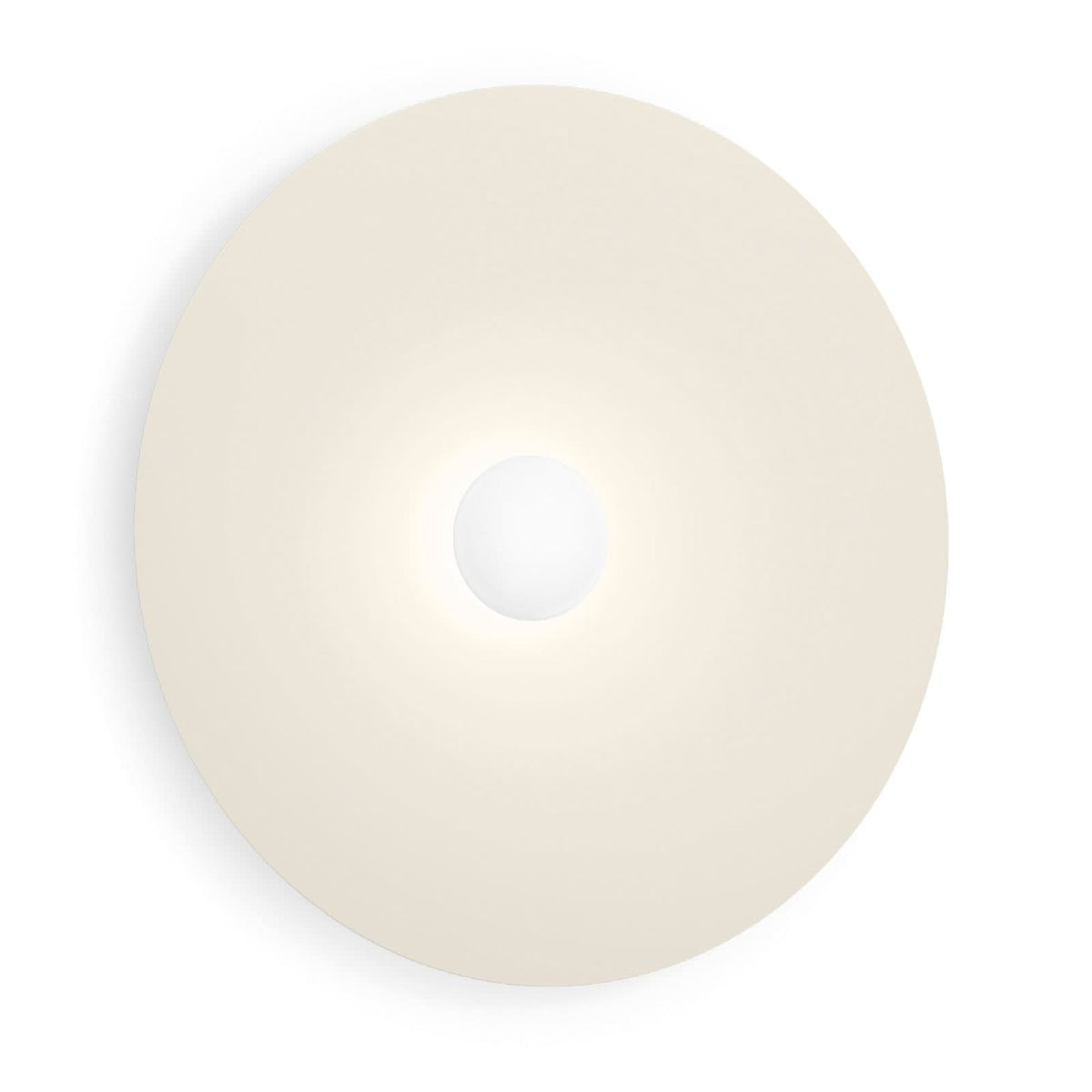 Applique murale LED Clea 3.0 en aluminium, beige mat, Ø 70 cm