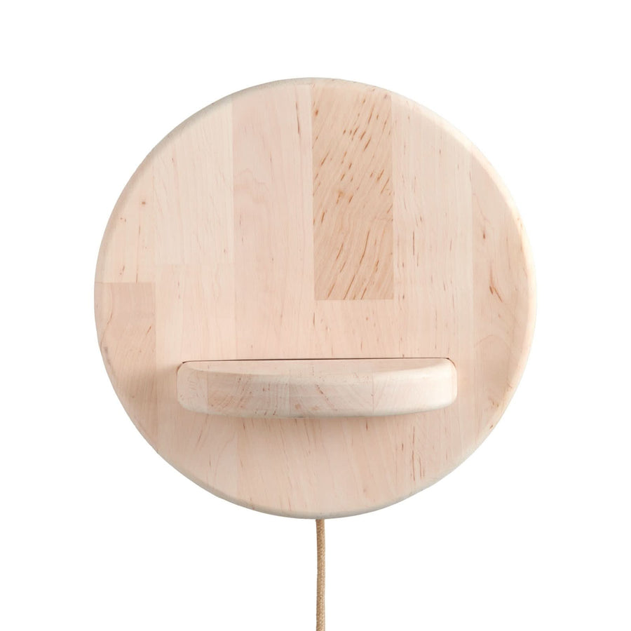Applique murale Corsica en bois, Ø 18 cm
