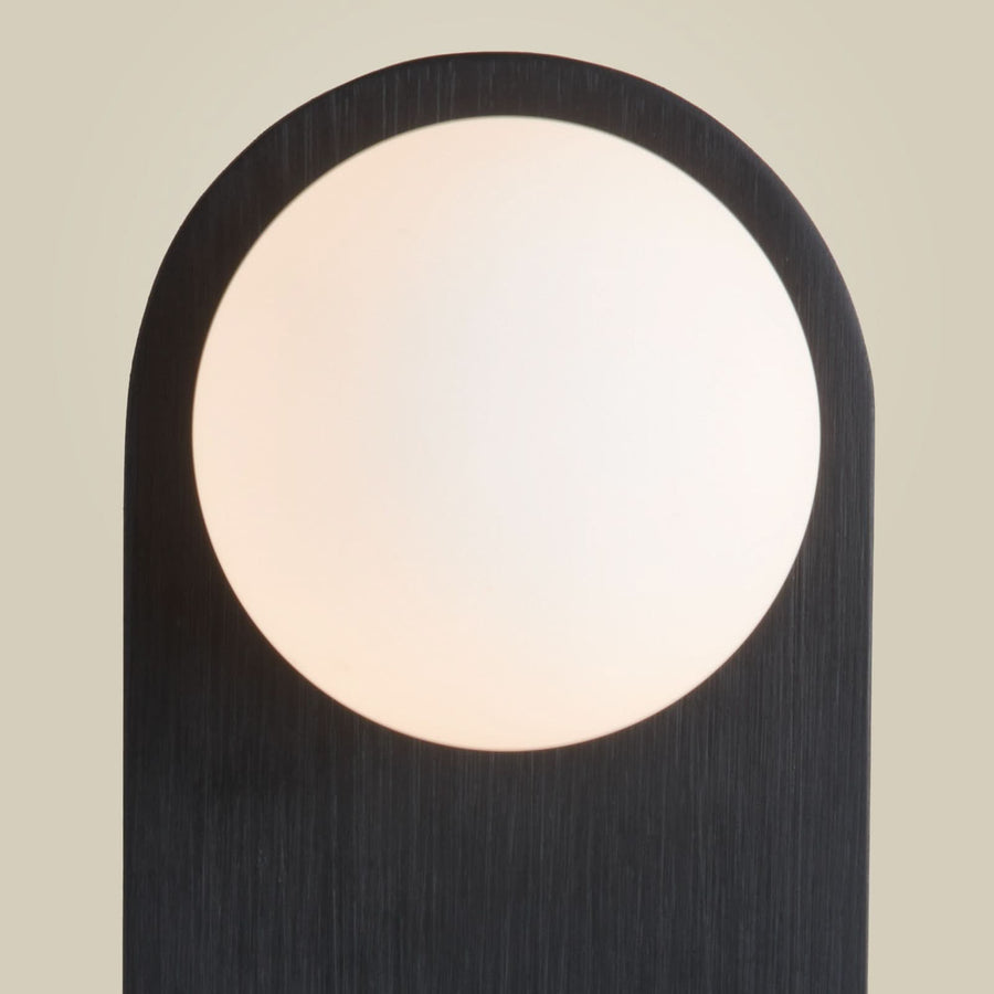 Applique murale Java en bambou, noir, hauteur 30 cm