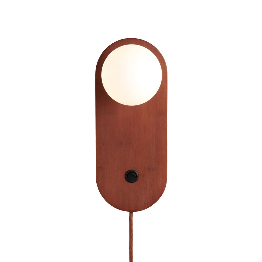 Applique murale Java en bambou, marron, hauteur 30 cm